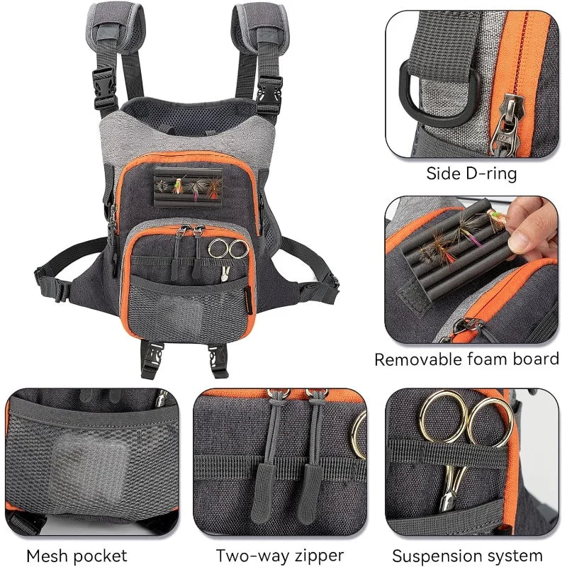 Sac Banane de Pêche Léger avec Poste de Travail