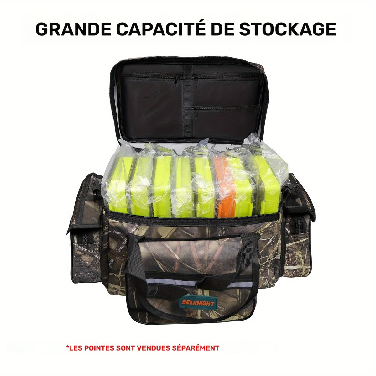 Sac De Pêche Camouflage À Bandoulière En Polyamide — photo 7