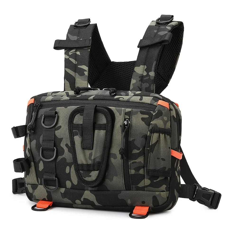 Sac Multifonctionnel de Pêche en Polyamide — Camouflage Vert, photo 14