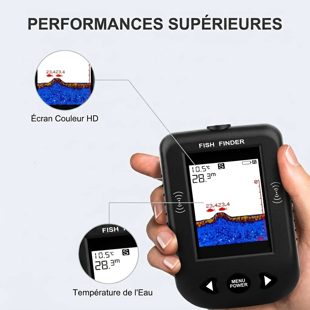Sonar De Pêche Portable Avec Écran Couleur HD