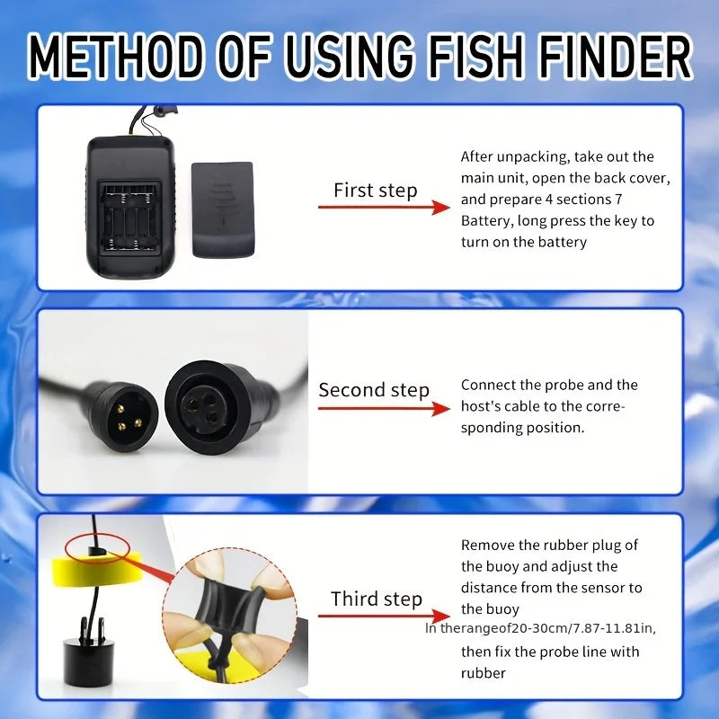 Sonar De Pêche Portable Avec Écran Couleur HD — photo 8