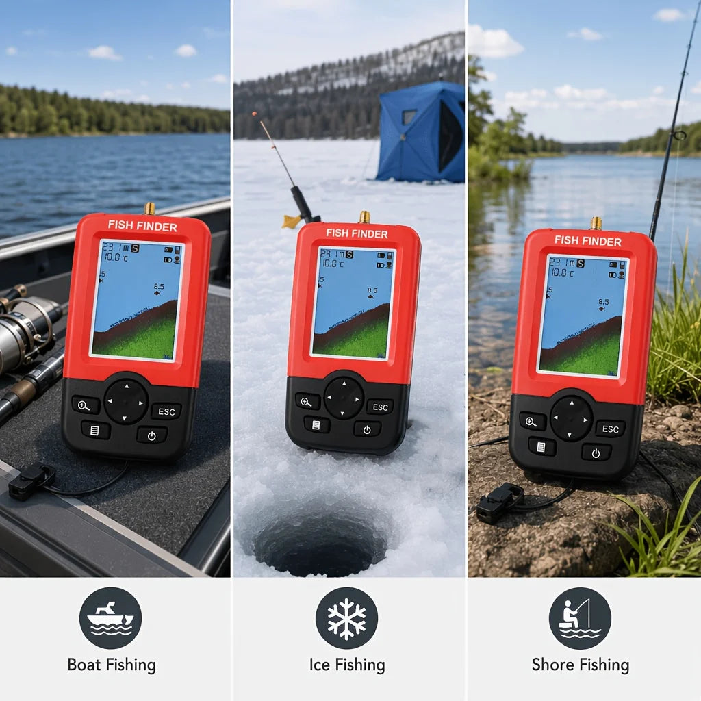 Sonar De Pêche USB Détecteur De Poisson Rouge — photo 5