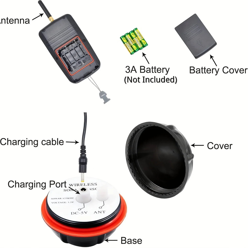 Sonar De Pêche USB Détecteur De Poisson Rouge — photo 6
