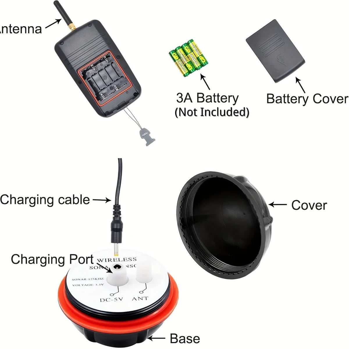 Sonar De Pêche USB Détecteur De Poisson Rouge — photo 6