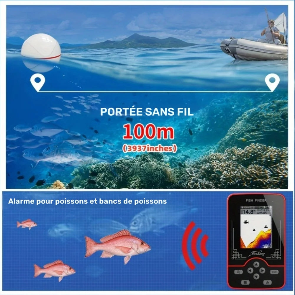 Sondeur De Pêche Sans Fil Avec Capteur De Température — photo 5