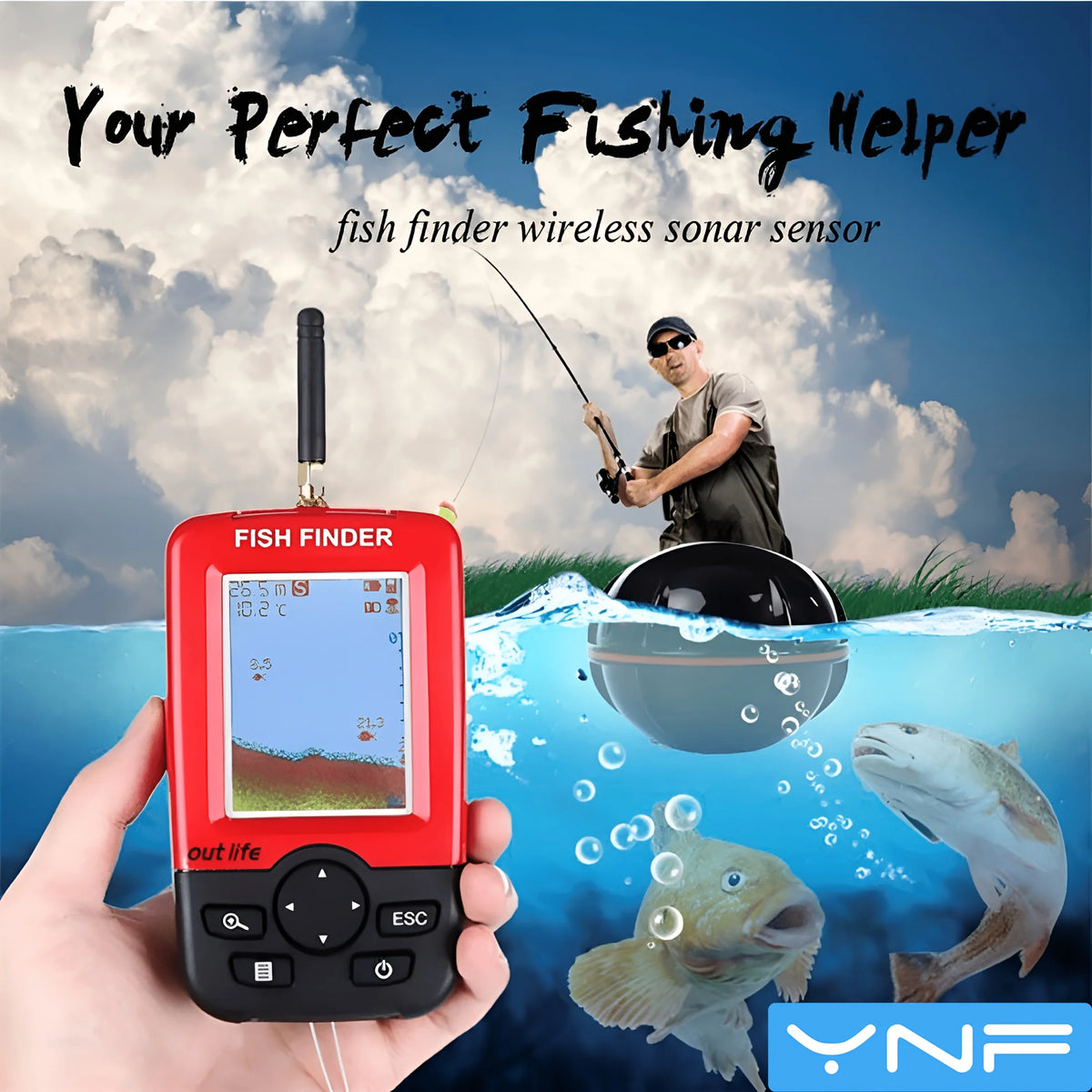Sondeur De Poisson Intelligent Sans Fil Portable — photo 5