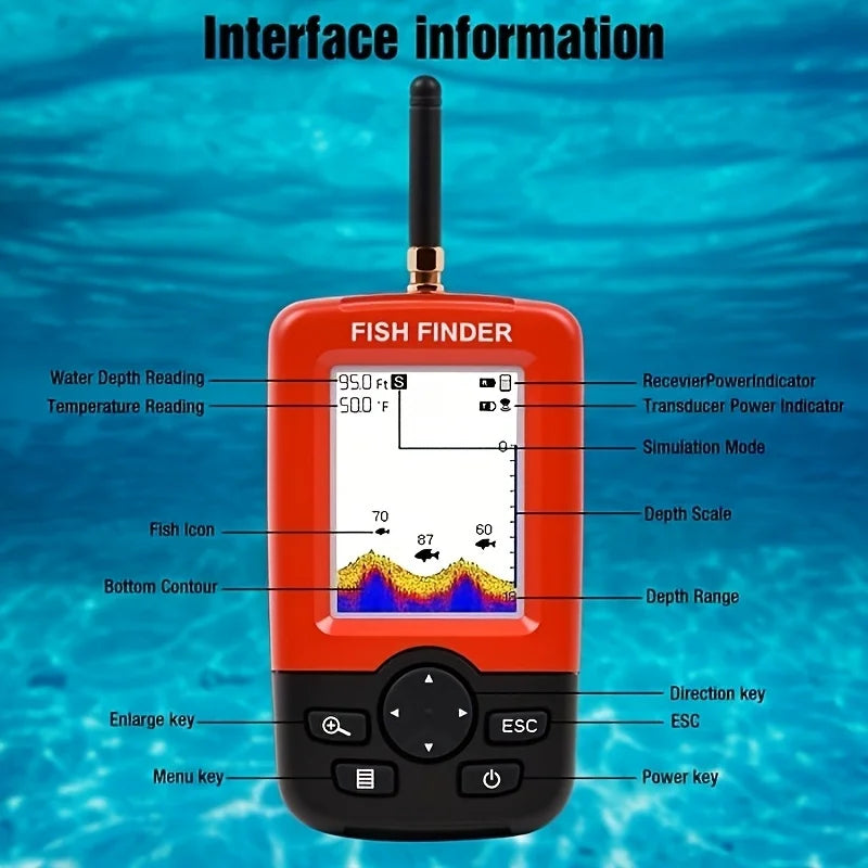 Sondeur De Poisson Intelligent Sans Fil Portable — illustration 2 Image