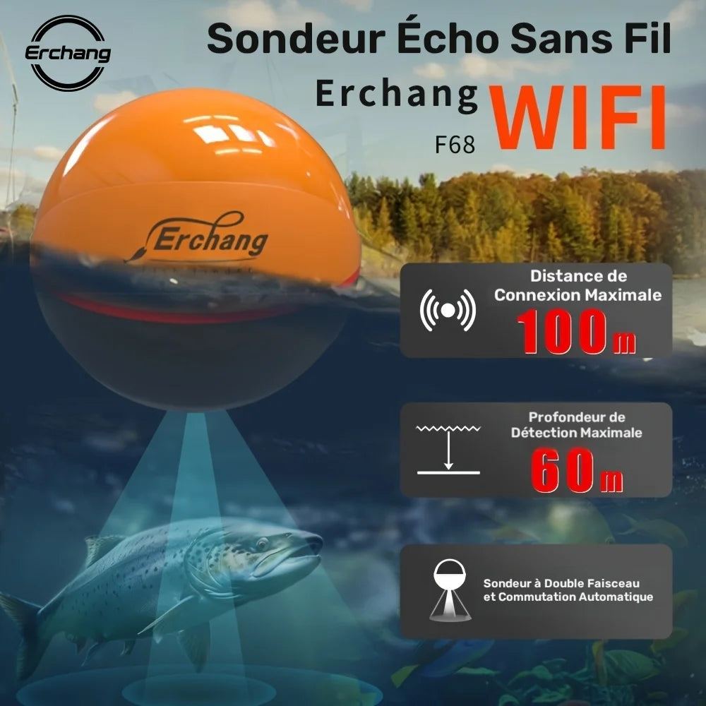 Sondeur de Poisson Wifi Sans Fil Double Fréquence — photo 2