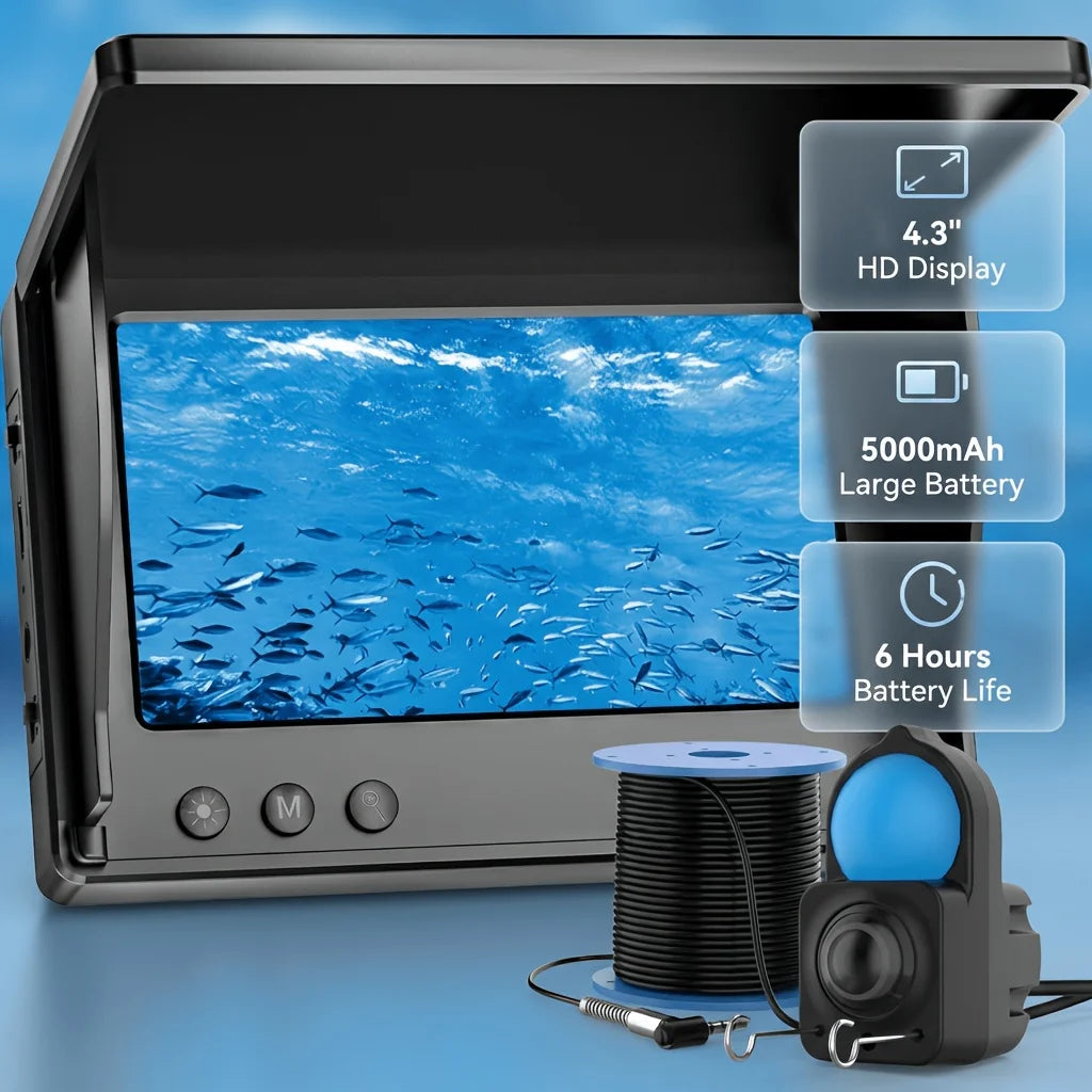 Sondeur de Poissons avec Écran HD 4,3 Pouces — photo 2