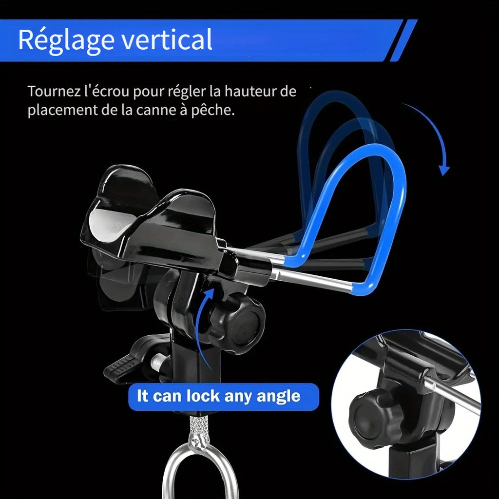 Support de Canne à Pêche Surélevé Antidérapant en Acier Inoxydable — photo 5