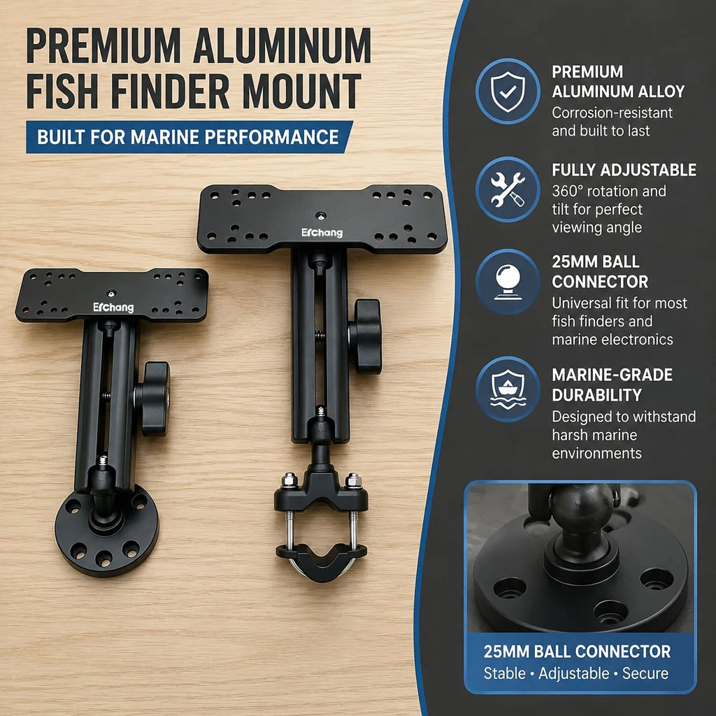 Support Réglable en Alliage d'Aluminium pour Détecteur de Poissons — photo 7