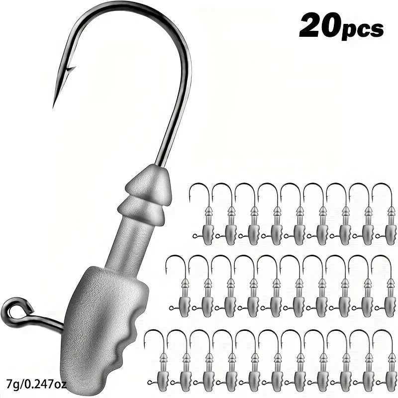 Tête Plombée Jig À Triple Barbillons — photo 6