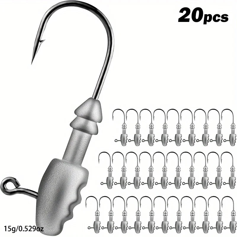 Tête Plombée Jig À Triple Barbillons — photo 8