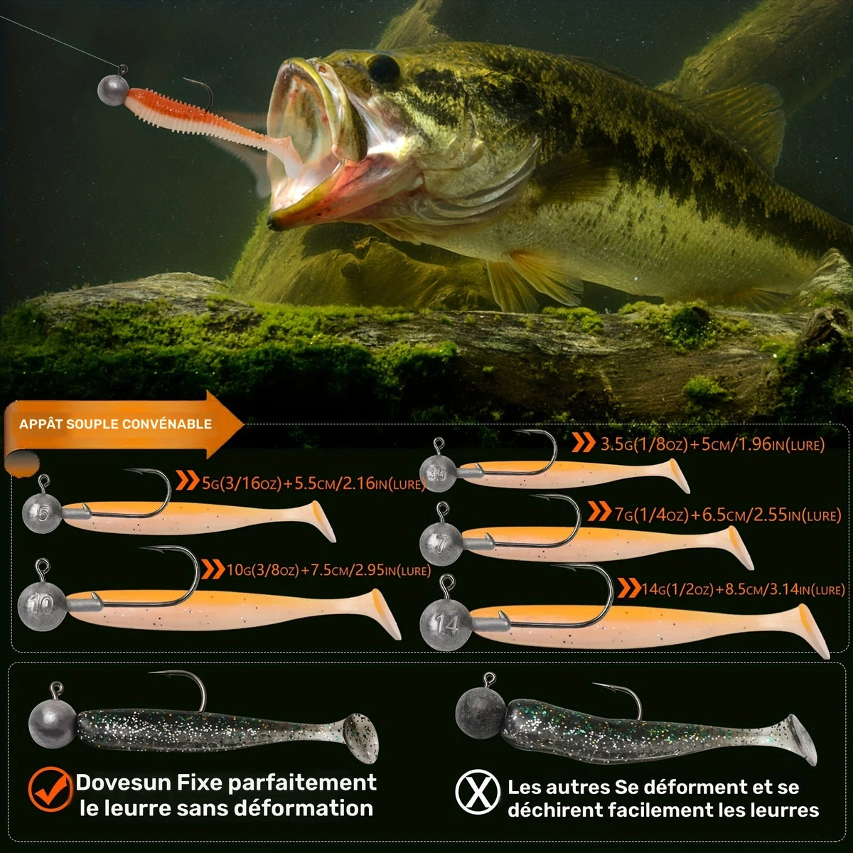 Têtes De Jig Non Peintes Pour Pêche — photo 3
