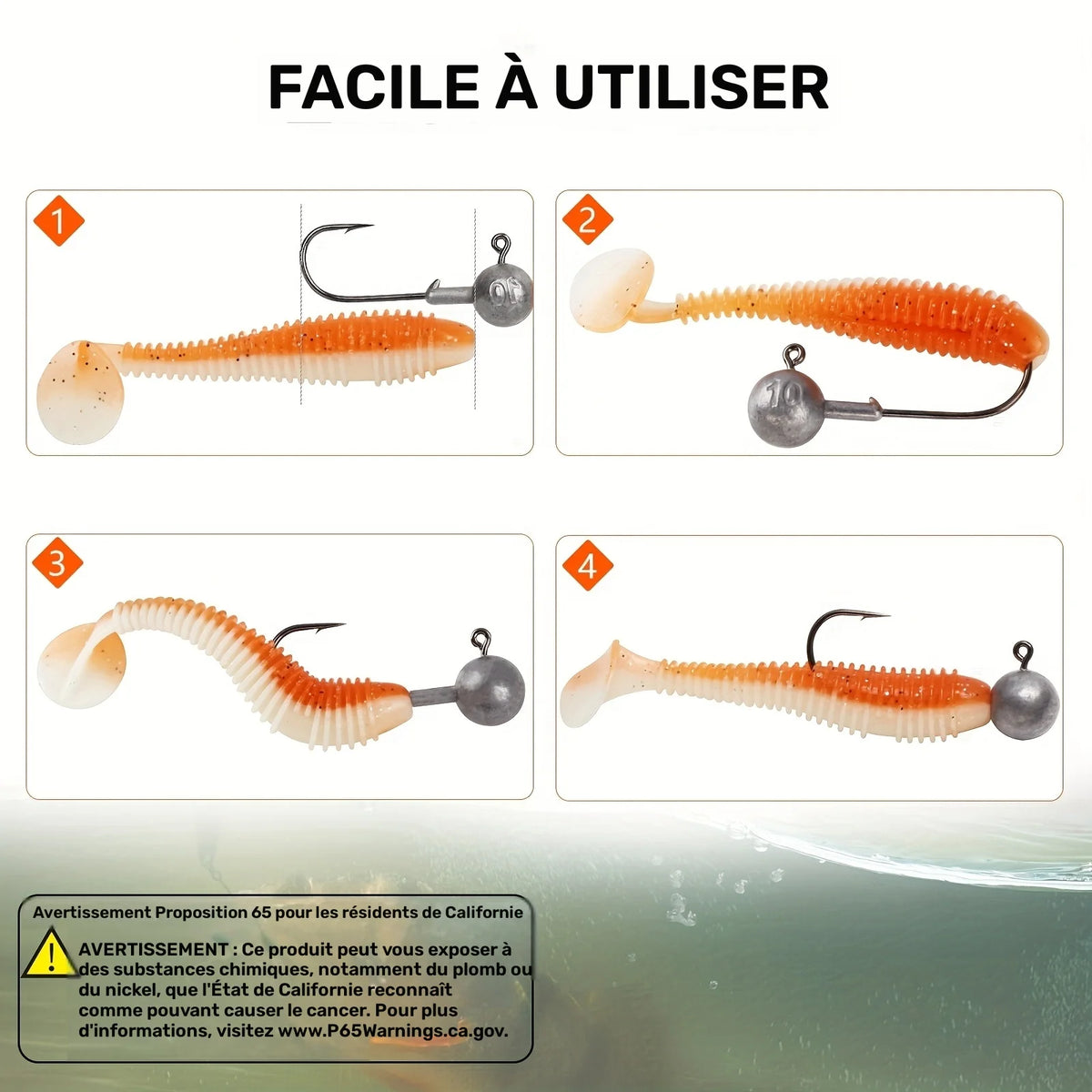 Têtes De Jig Non Peintes Pour Pêche — photo 4