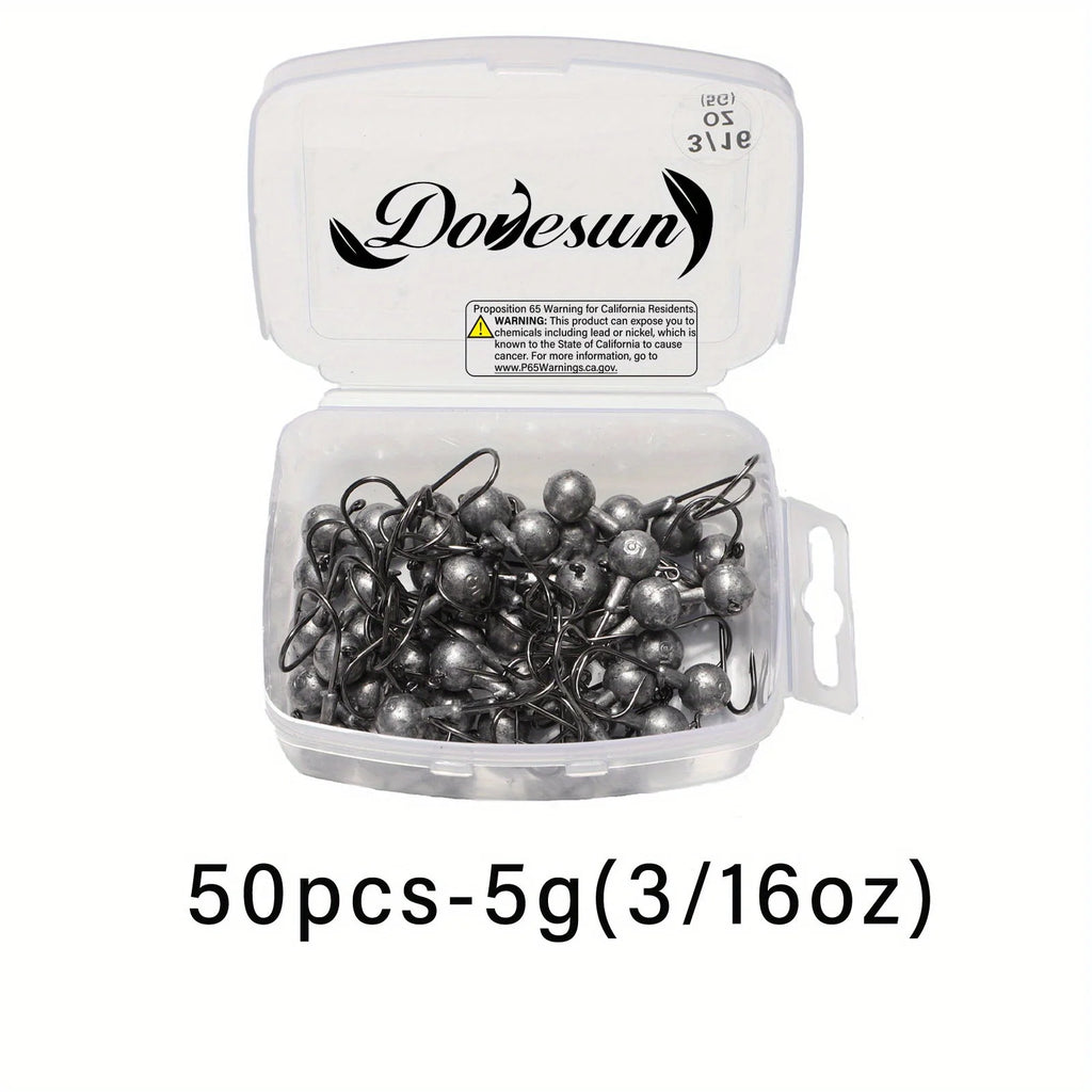 Têtes De Jig Non Peintes Pour Pêche — 50 Pièces 5 g (3/16 Oz), photo 6