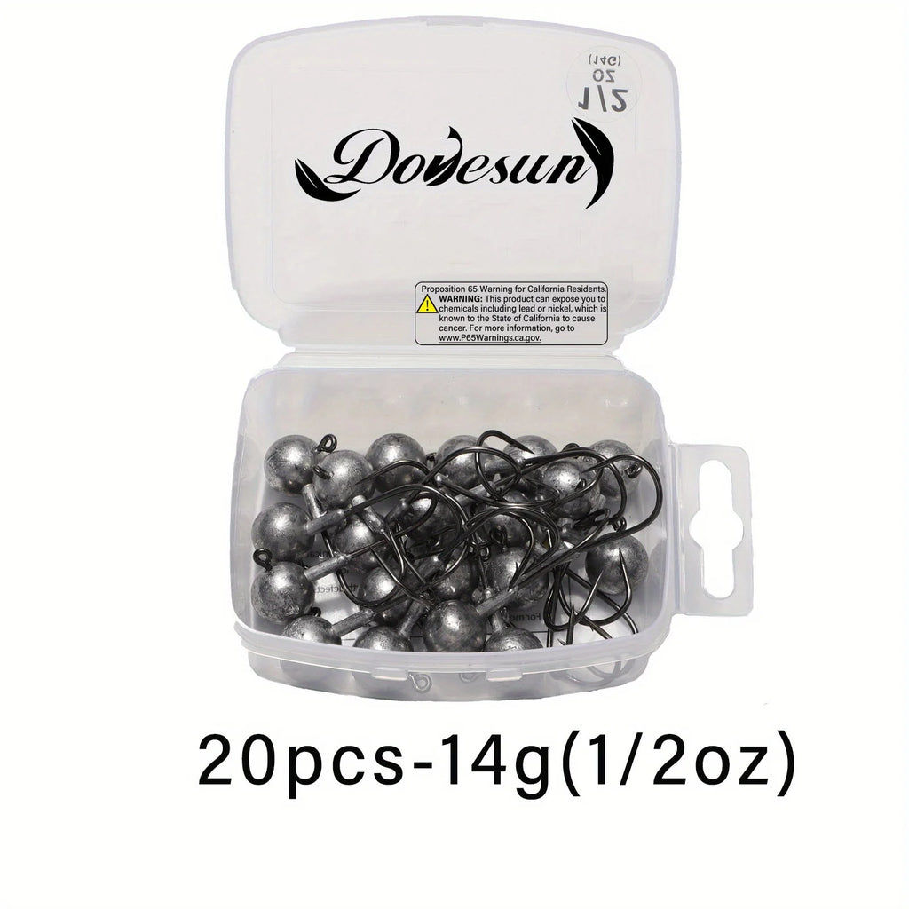 Têtes De Jig Non Peintes Pour Pêche — 20 Pièces 14 g (1/2 Oz), photo 8