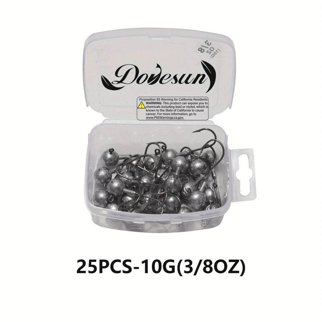 Têtes De Jig Non Peintes Pour Pêche — 25 Pièces 10 g (3/8 Oz), photo 9