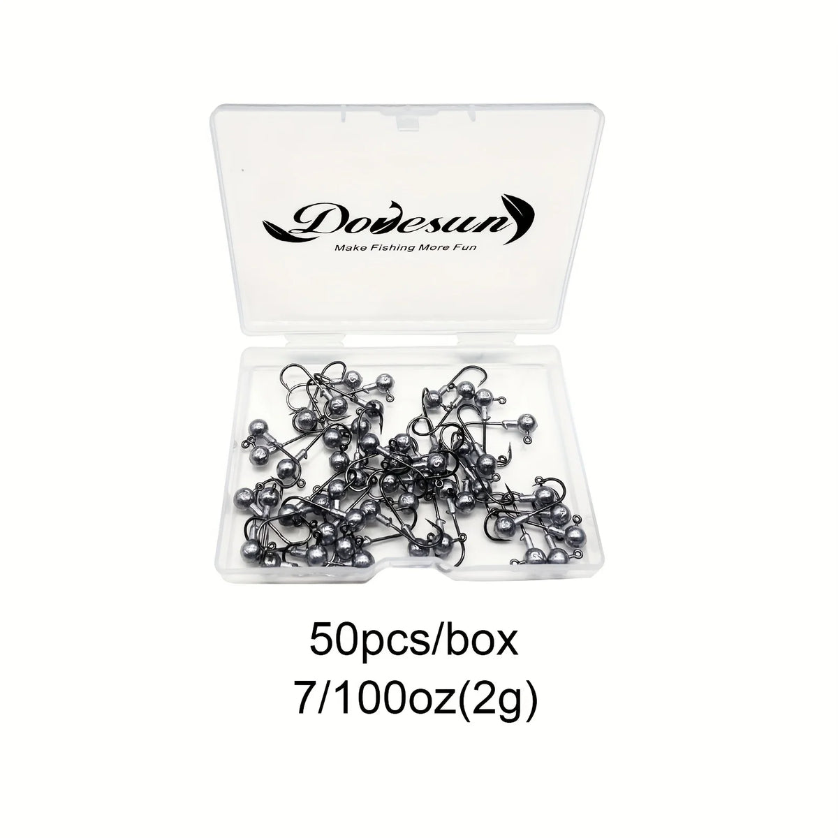 Têtes De Jig Non Peintes Pour Pêche — 50 Pièces 2 g (1/14 Oz), photo 10