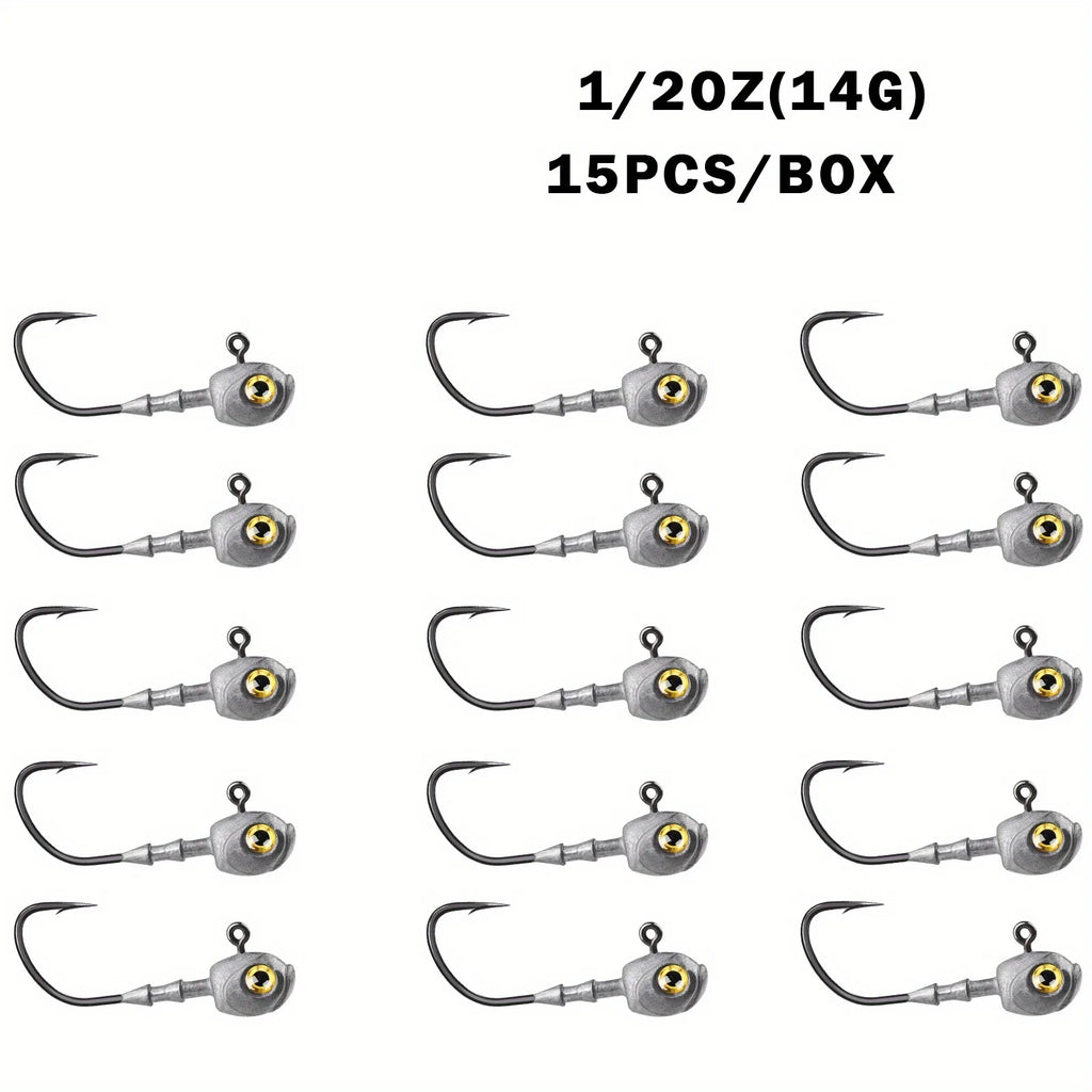 Têtes De Jig Swimbait À Yeux 3D — 14 g 15 Pièces, photo 6