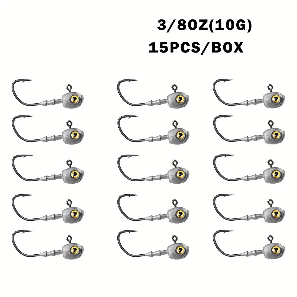 Têtes De Jig Swimbait À Yeux 3D — 10 g 15 Pièces, photo 7