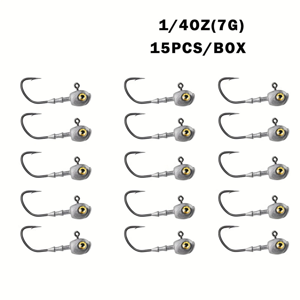 Têtes De Jig Swimbait À Yeux 3D — 7 g 15 Pièces, photo 8