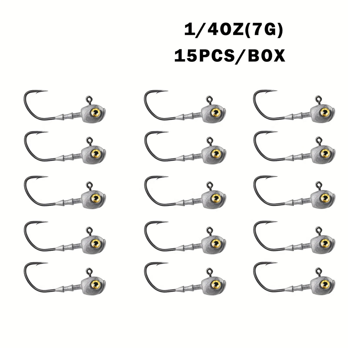 Têtes De Jig Swimbait À Yeux 3D — 7 g 15 Pièces, photo 8