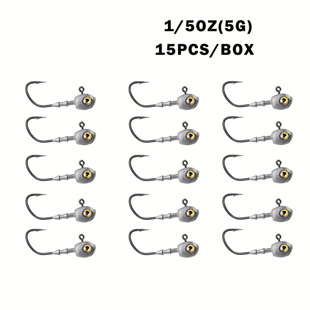 Têtes De Jig Swimbait À Yeux 3D — 5 g 15 Pièces, photo 9