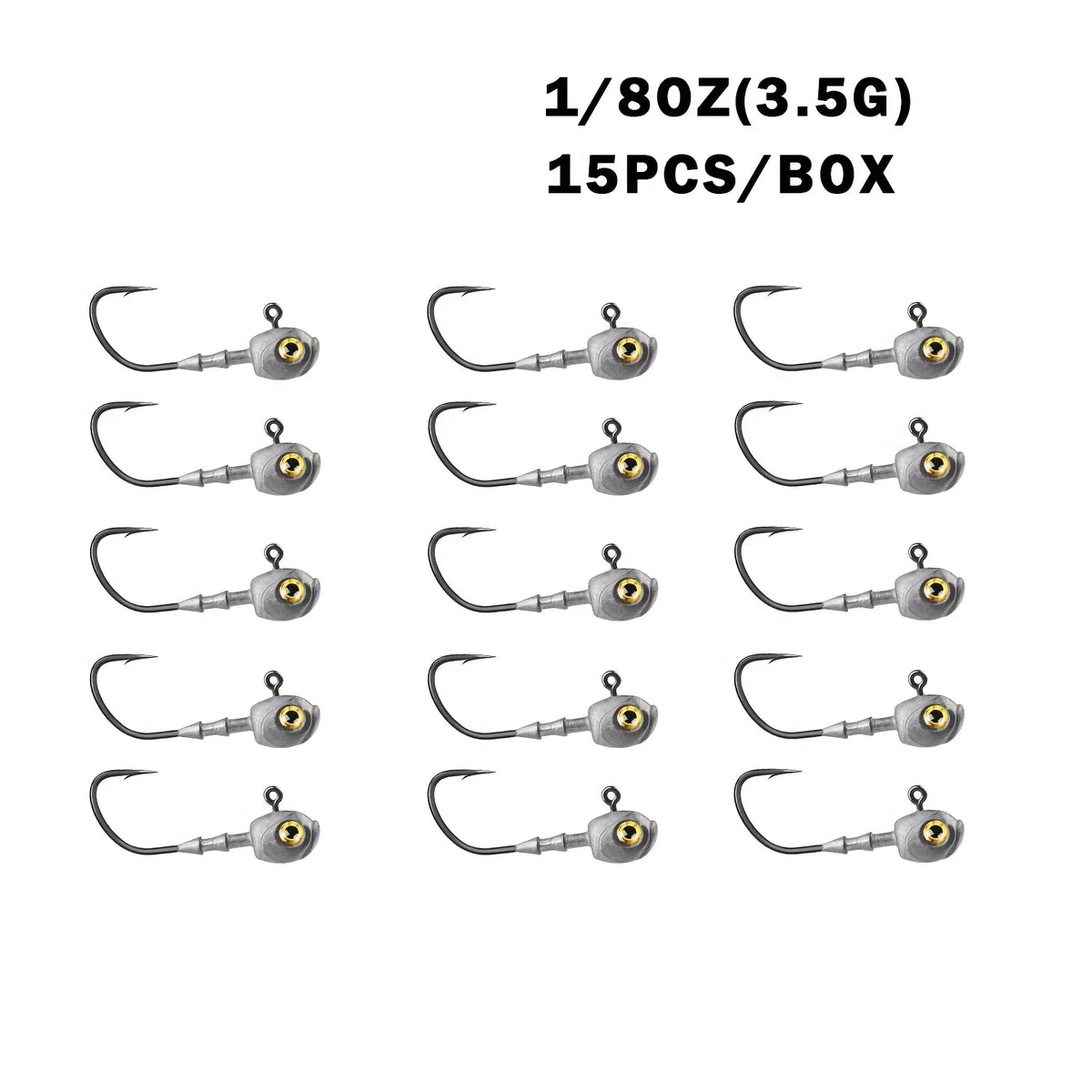 Têtes De Jig Swimbait À Yeux 3D — 3,5 g 15 Pièces, photo 10