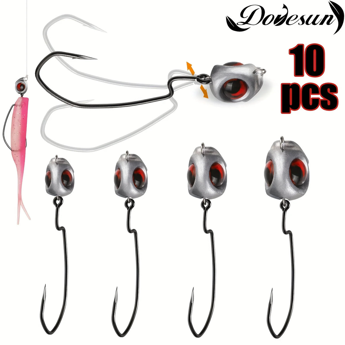 Têtes de Jig Swimbait Pour Pêche Texas Rig