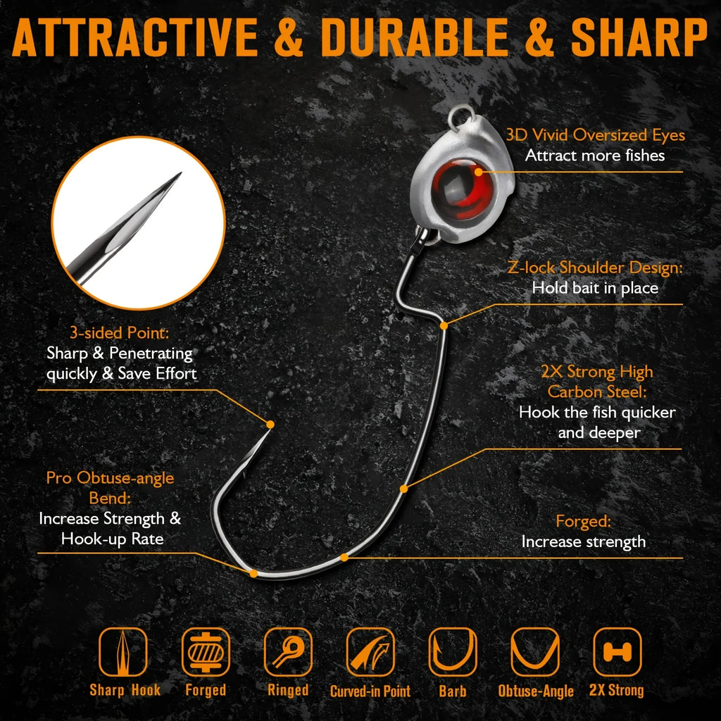 Têtes de Jig Swimbait Pour Pêche Texas Rig — photo 6