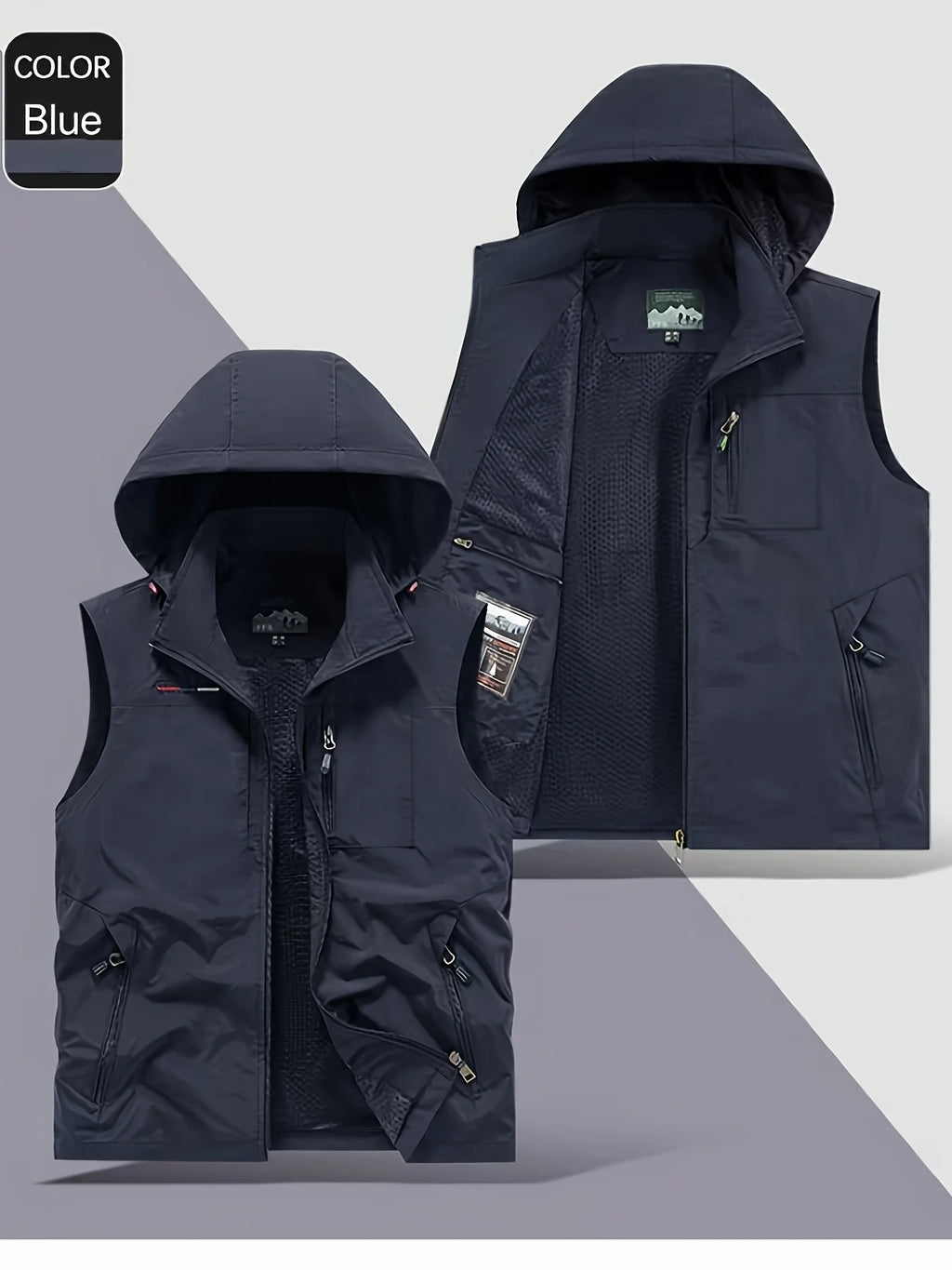 Veste Sans Manches À Capuche Cargo Légère — photo 2