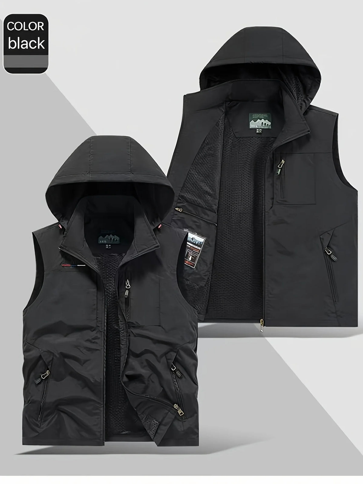 Veste Sans Manches À Capuche Cargo Légère — photo 5